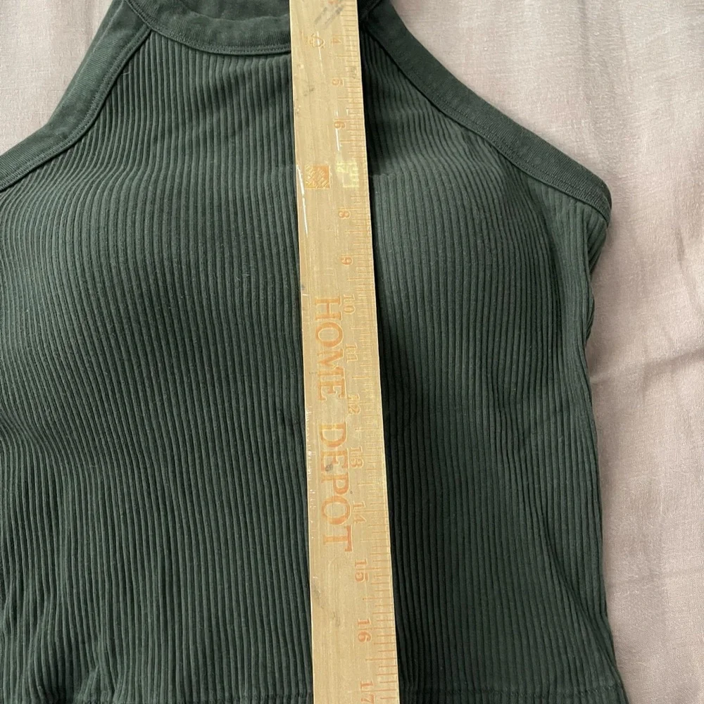 Uniqlo Women's Ribbed Tank built in bra White, Pink,Olive,Tan&black. 5 tops - Picture 12 of 12
